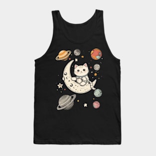 Spacefaring Kitty Tales Tank Top